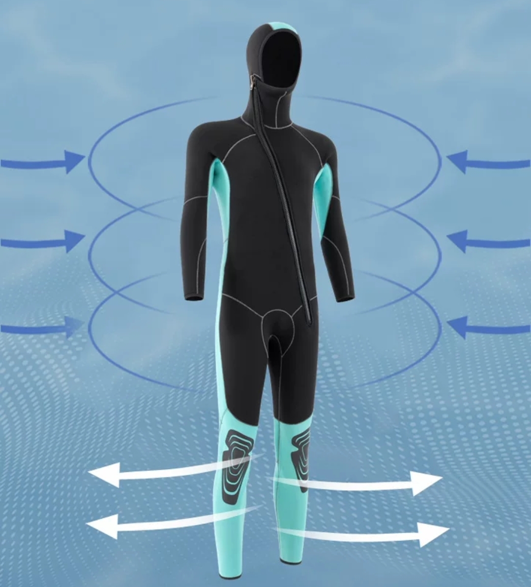 SMARSWI Rental of skin diving equipment-- snorkeling wetsuit